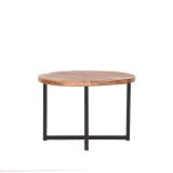 Bijzettafel Dex rough mangohout, 60x40 cm