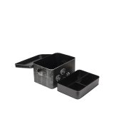 Opbergblik Schoenpoets zwart metaal, 36x21x16 cm