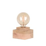 Tafellamp Block naturel mangohout, 11x11x6 cm