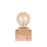 Tafellamp Block naturel mangohout, 11x11x6 cm