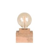 Tafellamp Block naturel mangohout, 11x11x6 cm