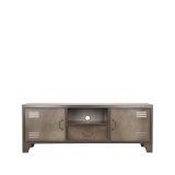 Tv-meubel Fence vintage metaal, 150x40x55 cm