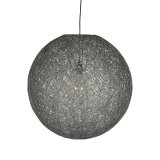 Hanglamp Twist grijs vlas, 55x145 cm