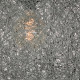 Hanglamp Twist grijs vlas, 55x145 cm