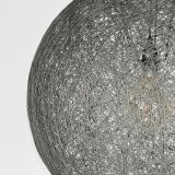 Hanglamp Twist grijs vlas, 55x145 cm