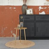 Showroommodel dressoir Chili zwart mangohout, 170x45x90 cm