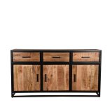 Dressoir Tampa rough mangohout, 170x45x90 cm