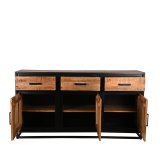 Dressoir Tampa rough mangohout, 170x45x90 cm