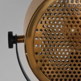 Tafellamp Muse goud en zwart metaal, 20x20x60 cm