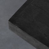 Restauranttafel Blad zwart mangohout, 120x70 cm