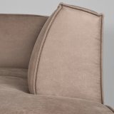 Hoekbank Kay taupe schuim zitting taupe
