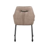 Armstoel Lenny taupe