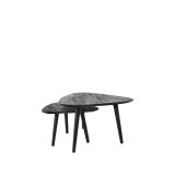Salontafel set Rock zwart, 110x64 cm