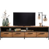Tv-meubel Romaro 54 x 200 teak mix rough