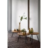 Salontafel Romaro  ø75 teak mix rough