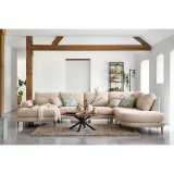 Hoekbank Aziri pocketveren met visco ecru