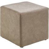 Hocker Roby 45x45 cm vierkant taupe