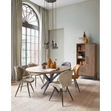 Eettafel Mascaro uitschuifbaar 120 (160) Dark Mango