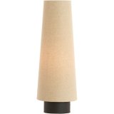 Tafellamp Dazoi naturel linnen met mat zwart