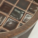 Bijzettafel Tico mangohout met keramiek