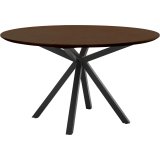 Eettafel Belvio Ø140 cm dark oak veneer