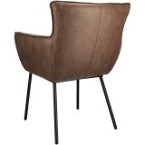 Armstoel Novile microleder bull 108 wood