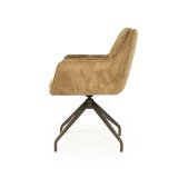 Armstoel (draaibaar) Hugh in mosterd