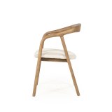 Armstoel Rafal in lichtbruin hout