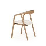 Armstoel Rafal in lichtbruin hout