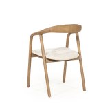 Armstoel Rafal in lichtbruin hout