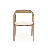 Armstoel Rafal in lichtbruin hout