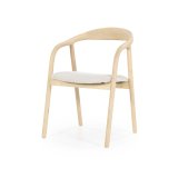 Armstoel Rafal in naturel hout