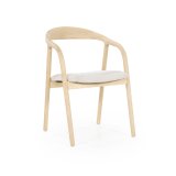 Armstoel Rafal in naturel hout