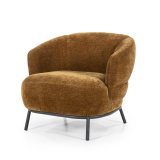 Fauteuil Davion in mosterd