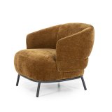 Fauteuil Davion in mosterd