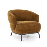 Fauteuil Davion in mosterd
