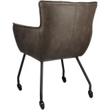 Armstoel Novile microleder bull 66 graphite