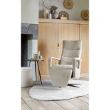 Relaxfauteuil Seduto in macan naturel en magnum clay