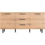 Dressoir Paranno 2 deuren 3 lades in natural canella oak