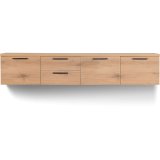 TV-meubel Paranno 3 deuren 2 lades in natural canelle oak