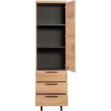 Opbergkast Paranno 1 deur 3 lades in natural canelle oak