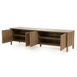 Tv meubel Jidde 4 deurs in bruin eiken hout