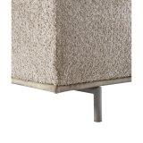 Hoekbank Pantini pocketvering met traagschuim in taupe