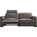 3 zitsbank Muscolo elektrische relaxfunctie pocketveren met traagschuim in dark grey