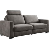 3 zitsbank Muscolo elektrische relaxfunctie pocketveren met traagschuim in dark grey