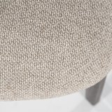 Eetstoel Mikail in bruin met taupe