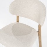 Eetstoel Mikail in naturel met beige