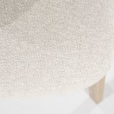 Eetstoel Mikail in naturel met beige
