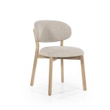 Eetstoel Mikail naturel taupe