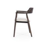 Eetstoel Younes bruin gelakt